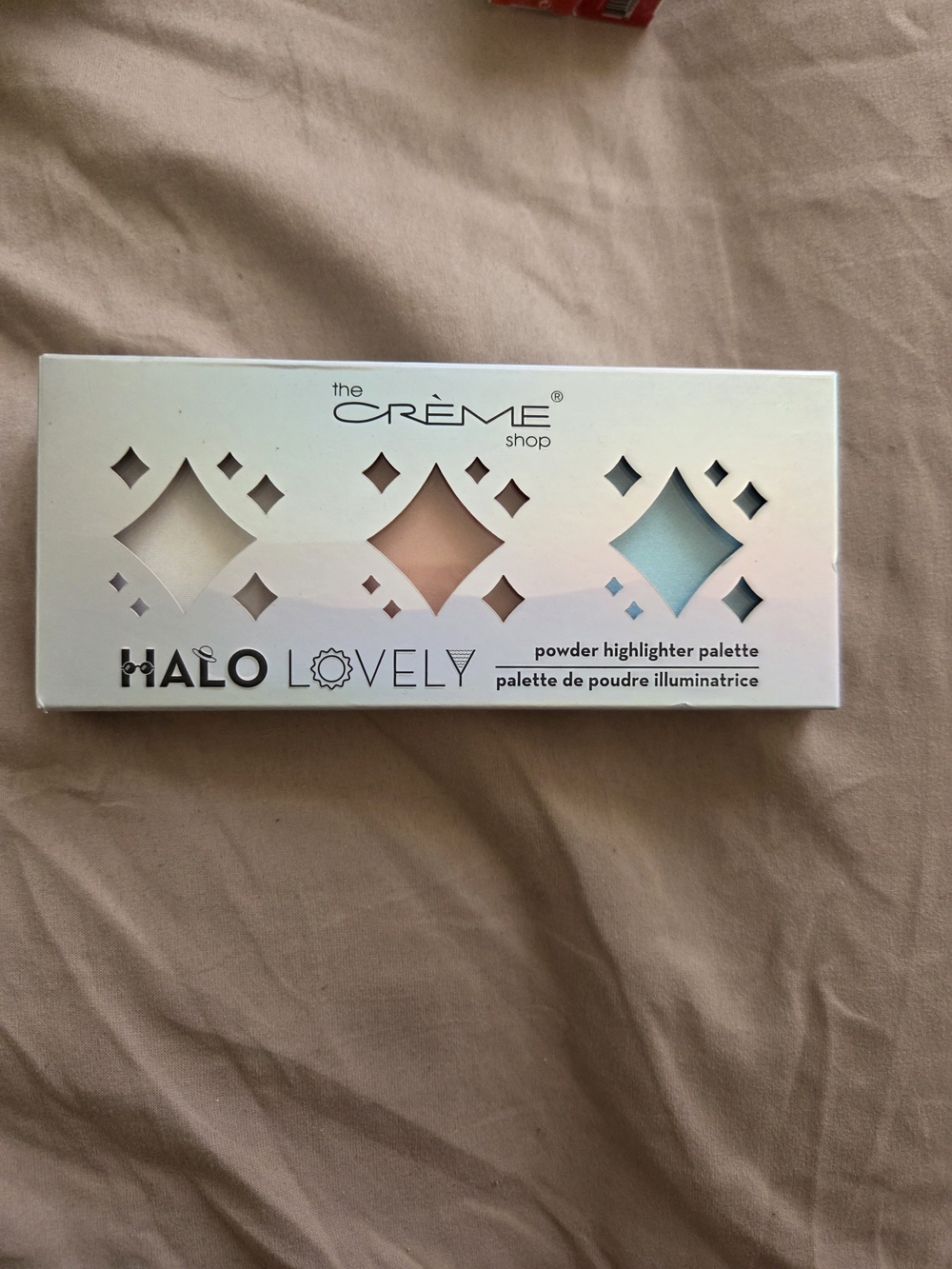 The Crème Shop Halo Lovely Powder Highlighter Palette - Peach & Blue